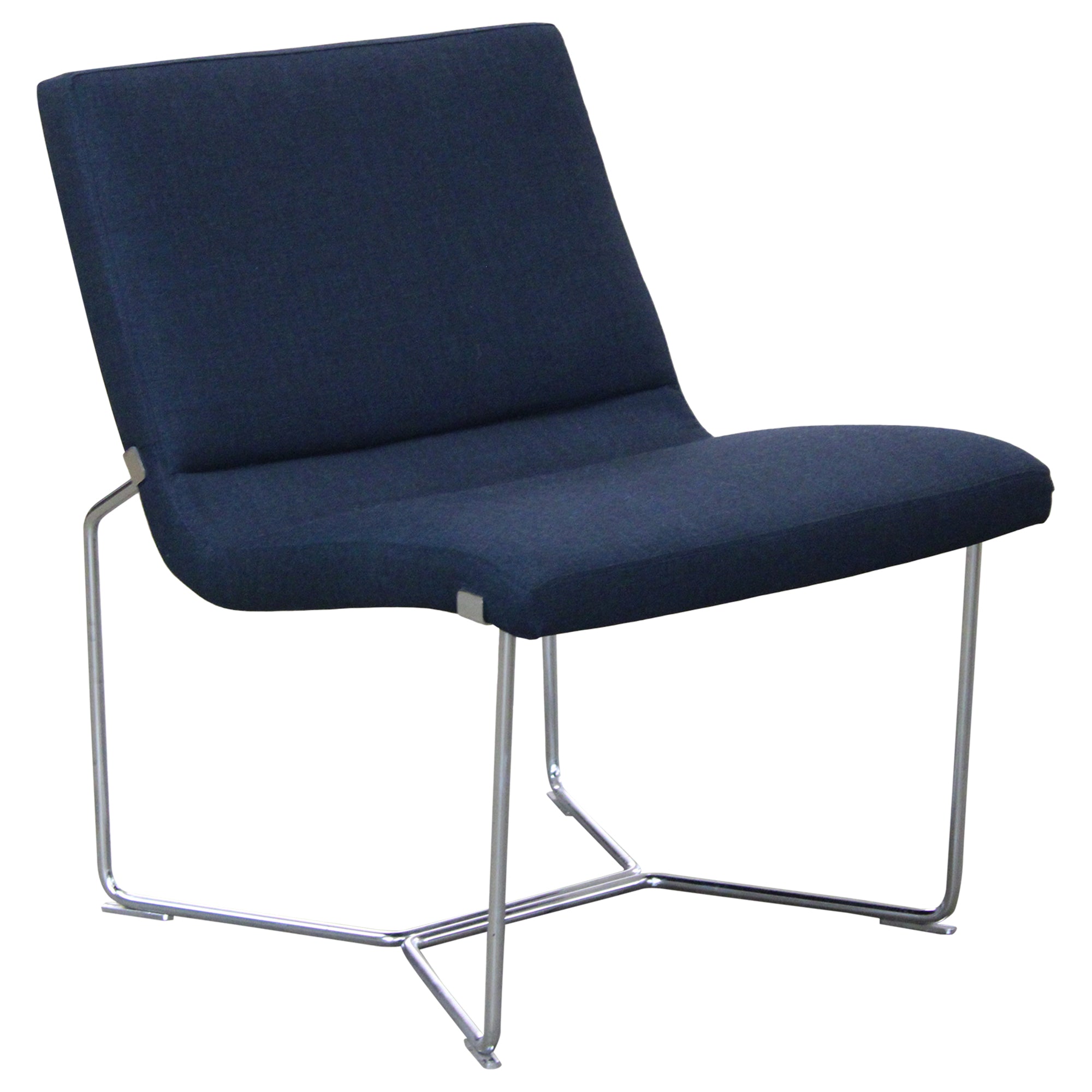 Harter Forum Lounge Chair, Navy - Preowned