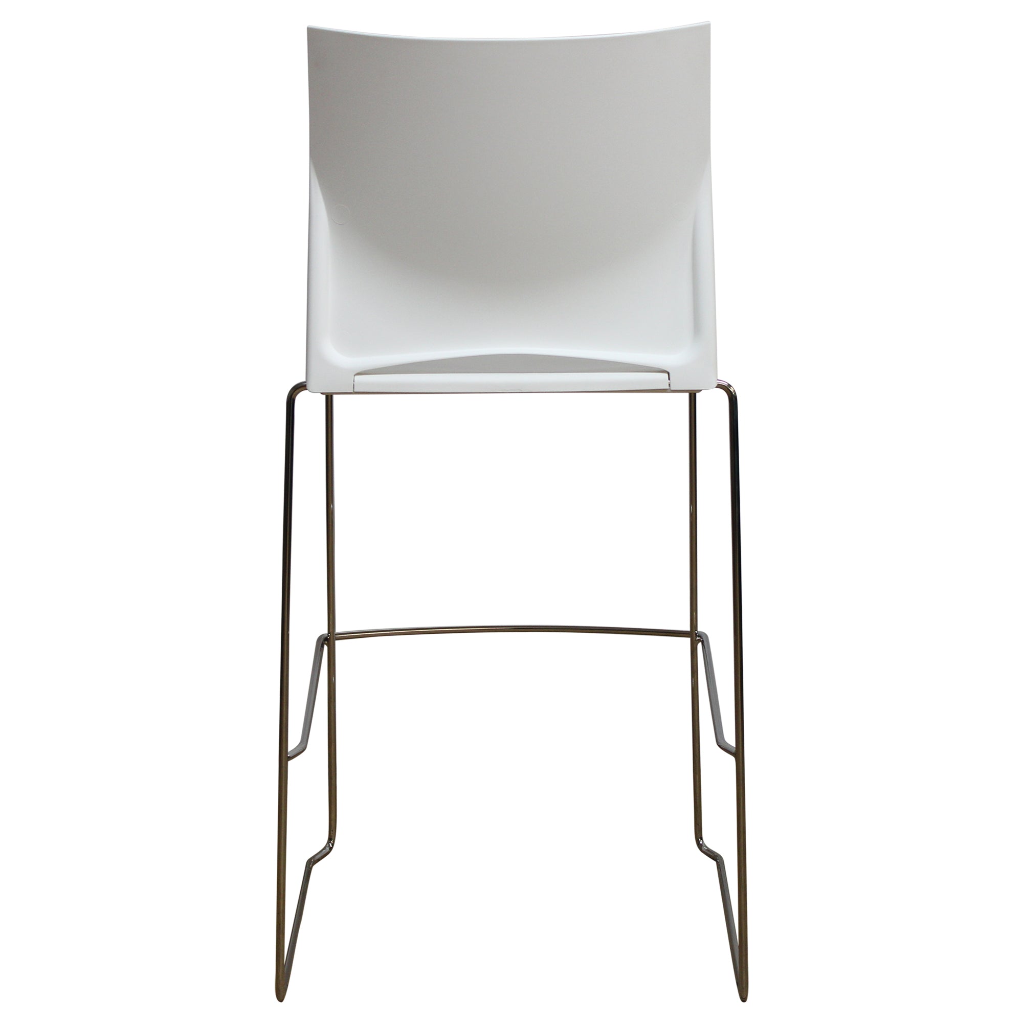 Source Seating Tier Bar Height Stool, White - Preowned