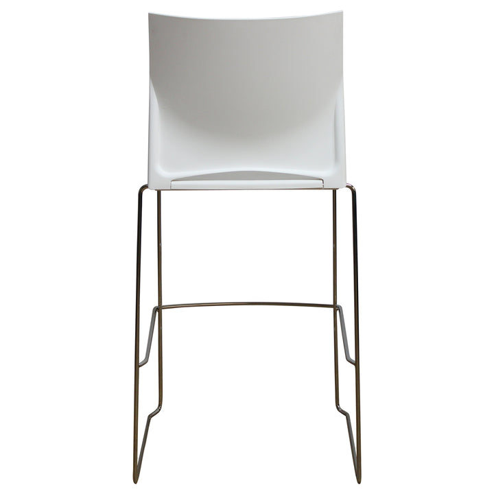 Source Seating Tier Bar Height Stool, White - Preowned
