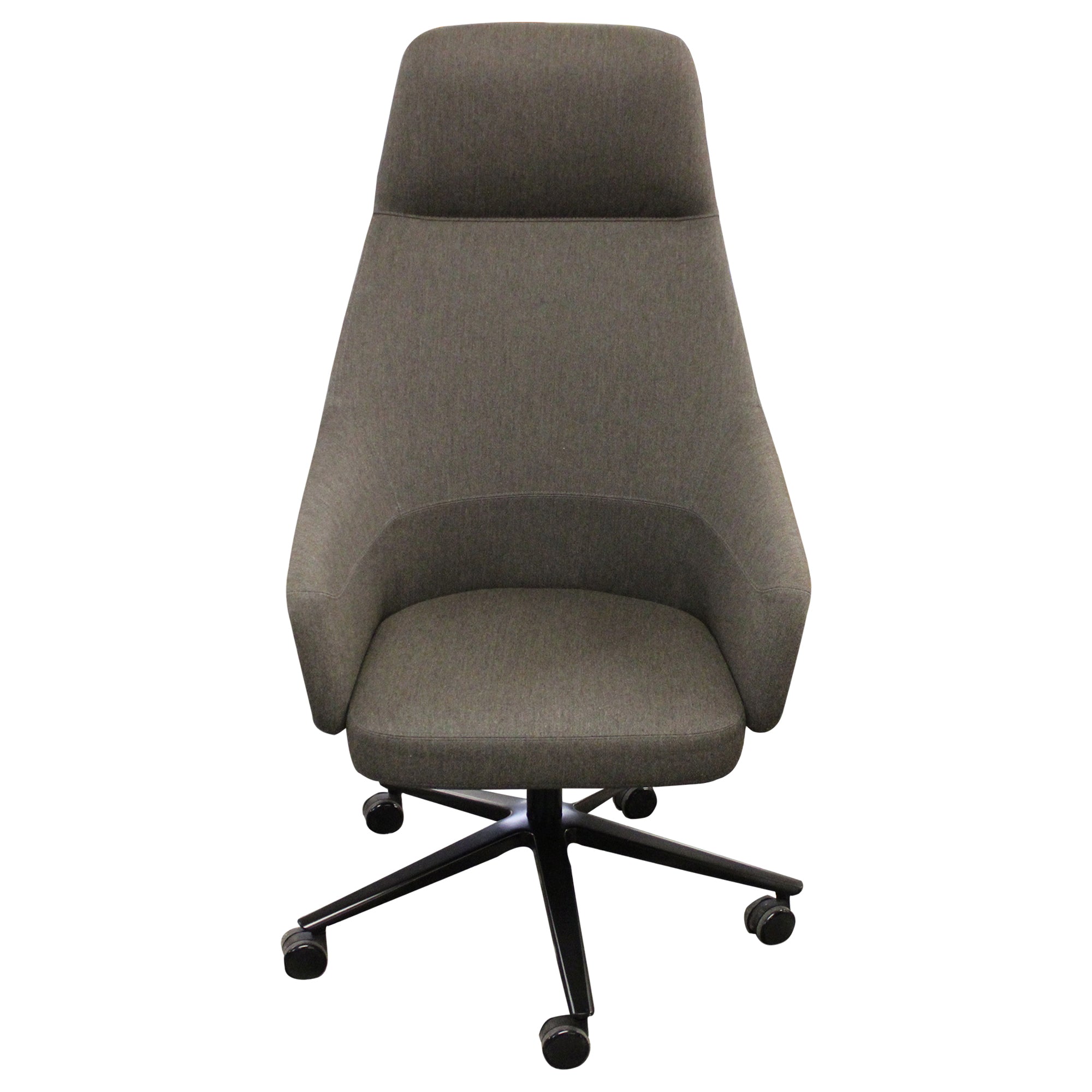 OFS Kasura Highback  Lounge Chair w/Casters, Grey - Preowned