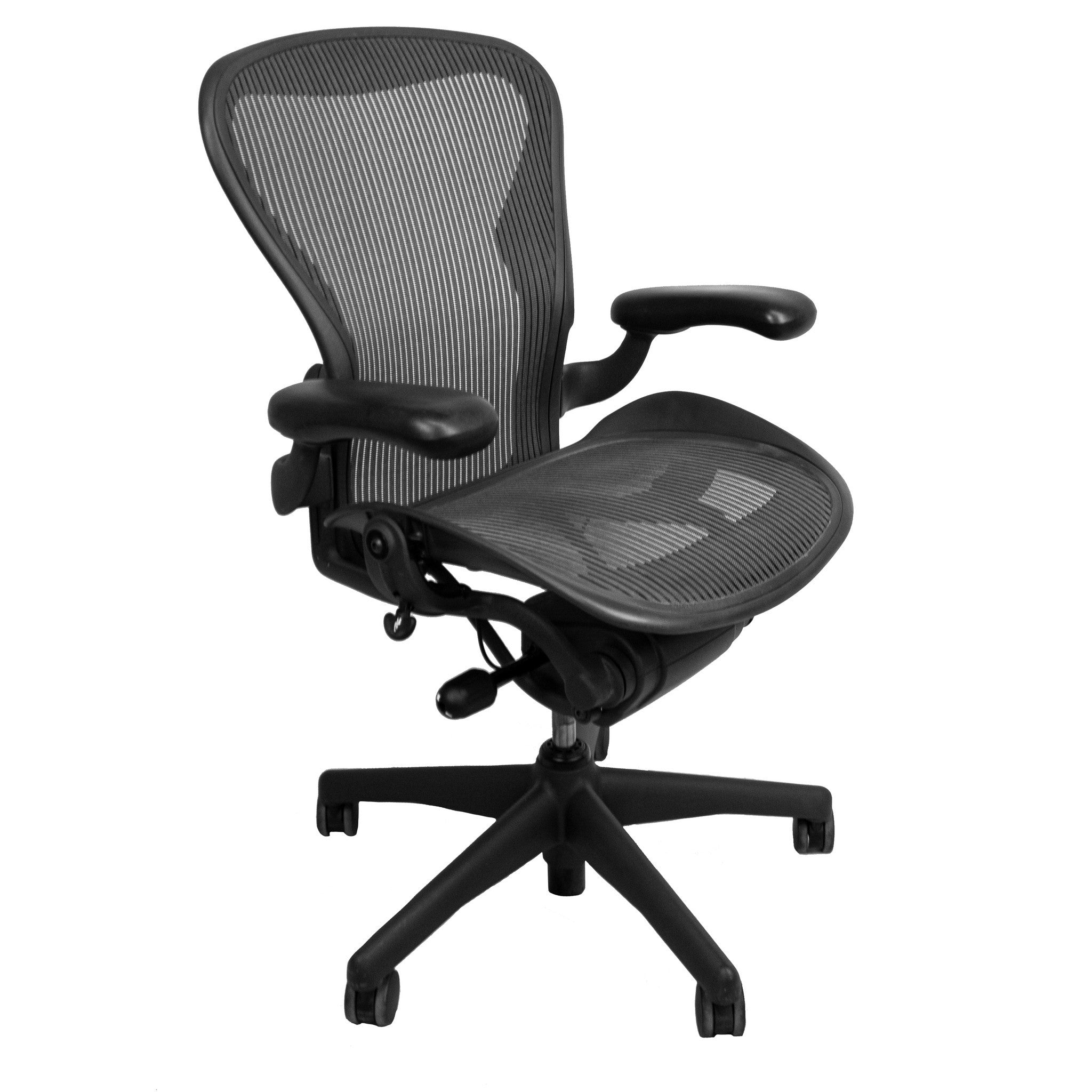 Herman Miller Aeron Size A Task Chair, Fixed Arms, Black - Preowned