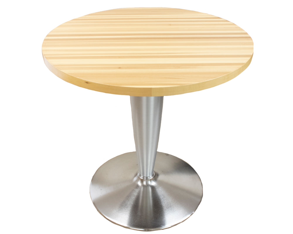 Small Round Table - Chrome Base -Preowned