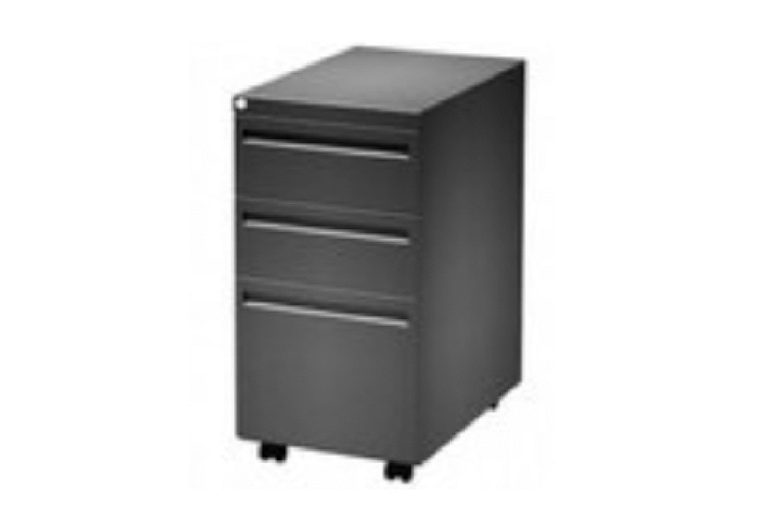 24" D Mobile Haworth Box/Box/File  950 Radius Case Pedestal - Repainted