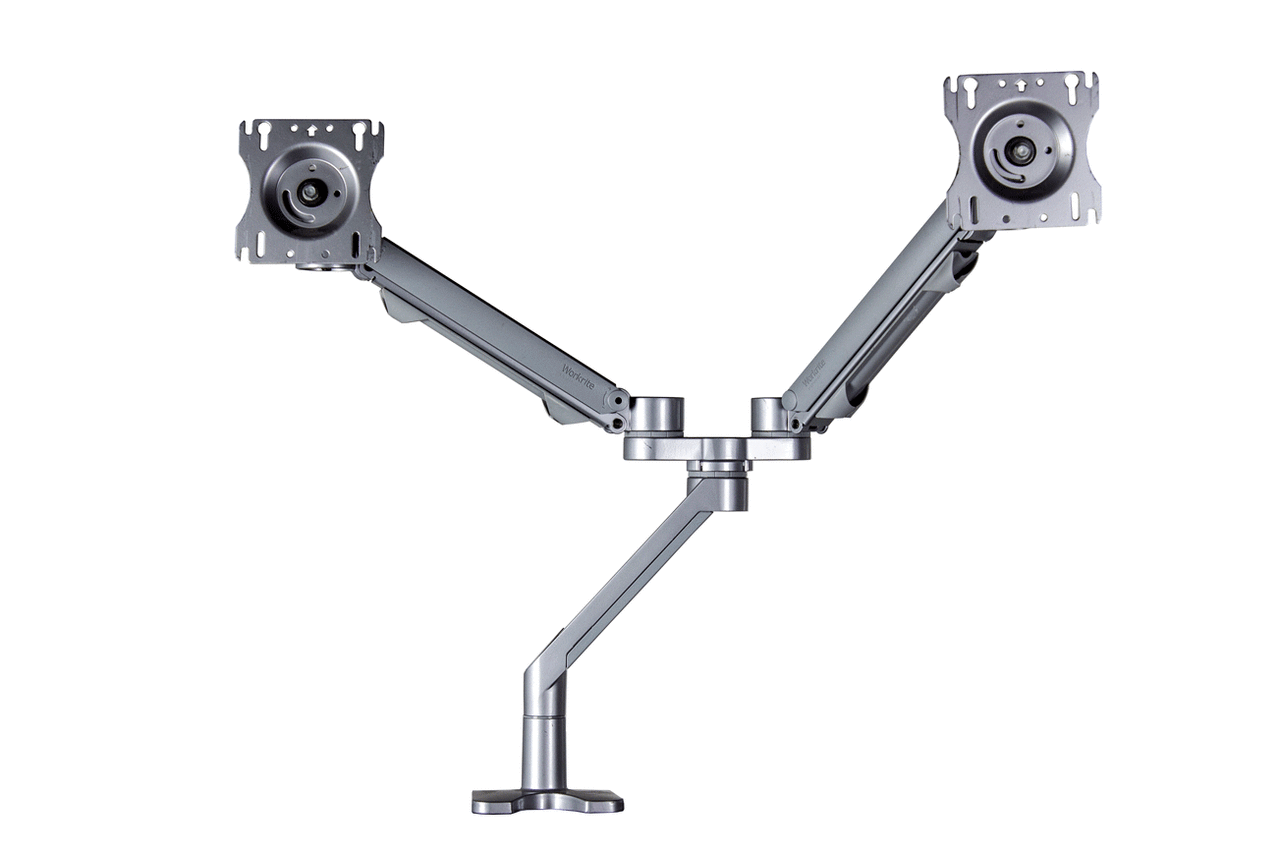 Workrite Dual Monitor Arms w/ Clamp Mount - Preowned – Rework Office ...
