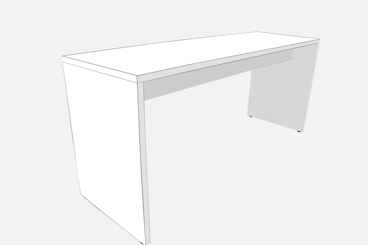 Community Table - 48" x 144" - Bar Height - Straight Edge Veneer - New CLOSEOUT