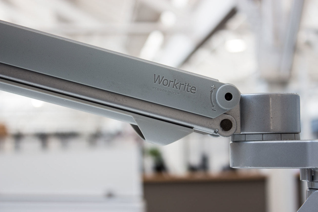 Workrite Dual Monitor Arms w/ Clamp Mount - Preowned